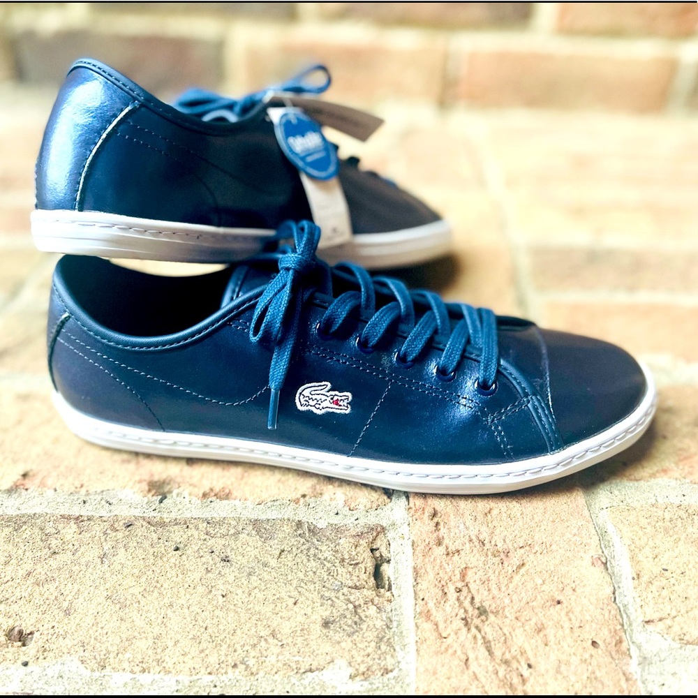 LaCoste Sport Ortholite Blue Shoes Size 8 Women NWT